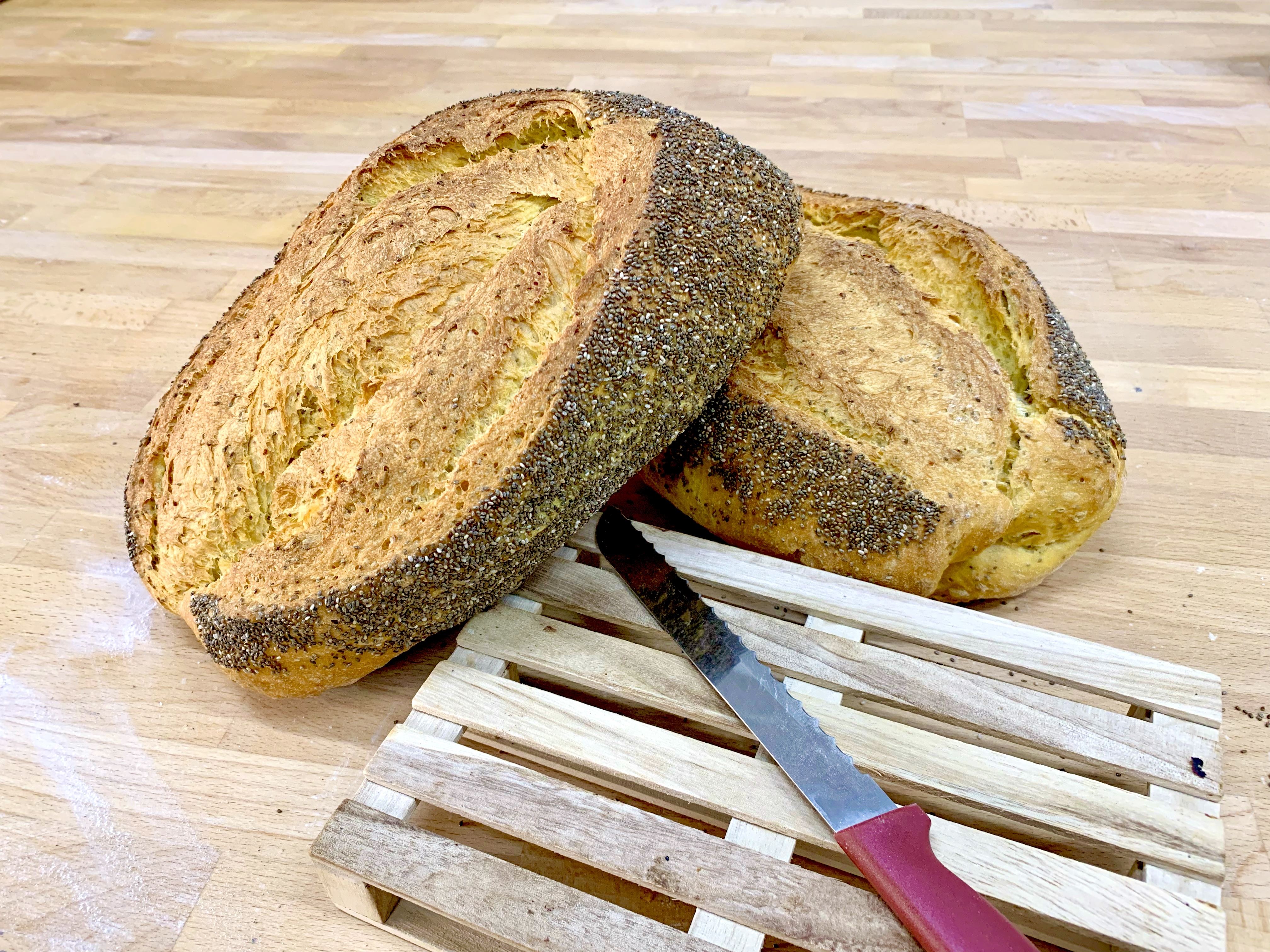 Pan con chía